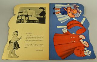 Vintage 1940 BABY SANDY Paper Dolls Book QUEEN HOLDEN Whitman 996 Uncut 2