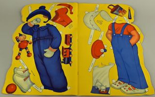 Vintage 1940 BABY SANDY Paper Dolls Book QUEEN HOLDEN Whitman 996 Uncut 5