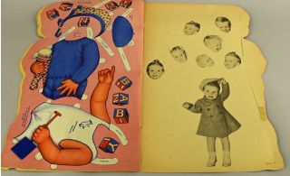 Vintage 1940 BABY SANDY Paper Dolls Book QUEEN HOLDEN Whitman 996 Uncut 7