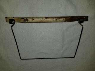 Wire Hoosier Cookbook Holder With Shelf And Screws - Shaker Cabinet Cook