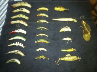 Vintage Lazy Ike Fishing Lures / Buck Perry / Heddon And More