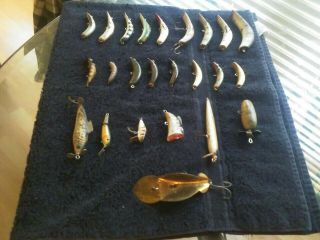 Vintage Lazy Ike Fishing Lures / Buck Perry / Heddon And More 2