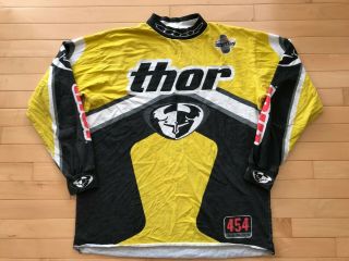 Thor Motocross Size Xl Mens Jersey Ea Sports Supercross Yellow Travis Pastrana