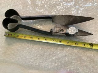 Antique Burgon & All Hand Held Sheep Shears Wool Clippers 11,  5 "
