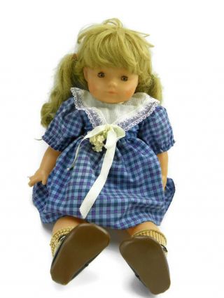 Corolle 20” Large Vintage Blonde Baby Toddler Doll 83 Sleeping Brown Eyes France