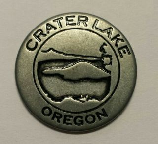 Crater Lake Oregon National Park Service Nps Phantom Ship Vintage Coin Token