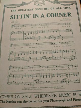 Sioux City Sue PHOTO COVER SHEET MUSIC 5 Pages Vintage Antique 4