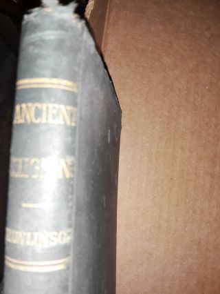 Antique Book On Religions Of The Ancient World From 1885