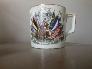 Antique Ww1 Peace Mug 1919 With Sir David Beatty 