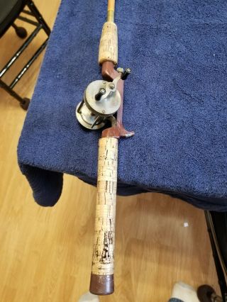 Vintage St.  Croix Fiberglass Fishing Rod w/Shakespeare Bait Casting Reel 2