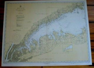 1213 Long Island Sound (western Part) Antique Nautical Chart