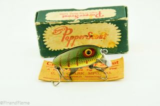 Vintage Clark Water Scout Lure In Popper Scout Box With Papers Et17