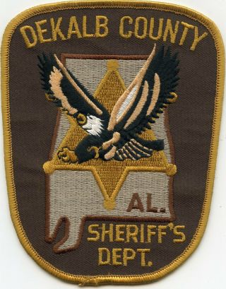 Dekalb County Alabama Al Sheriff Police Patch