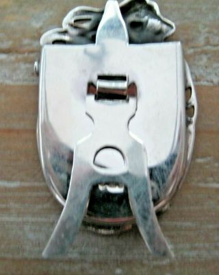Gorgeous Nouveau Style English Hallmarked Sterling Silver Miniature Photo Frame 4