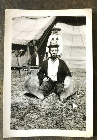 Vintage Black & White Photograph / Photo Of Circus Clown Emmett Kelly C403