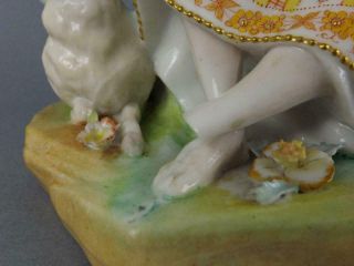 Antique Large Jean Gille Vion Baury French Porcelain Figurine of Young Pare 19C 7