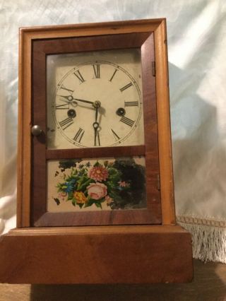 Antique Waterbury Clock Co Mantle Wall Clock Or Repairs - 13 " X 9 " X 4