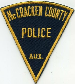 Old Vintage Mccracken County Kentucky Ky Auxiliary Police Patch