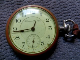 Vintage Hampden 17 Jewel Pocket Watch - For Repair - Not Running