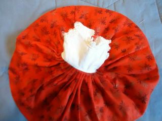 Vintage Vogue Jill ' s Dress,  Red Skirt,  White Top,  Lace Trim (no doll) EVC 5
