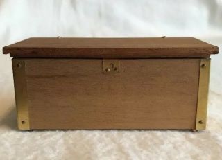 Miniature Antique/vintage Doll House Wood Furniture Hope Chest/trunk