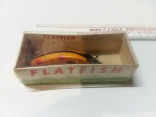 Vintage Flatfish Helin Tackle Great Fishing Lure Model U20 Lob,  (139)