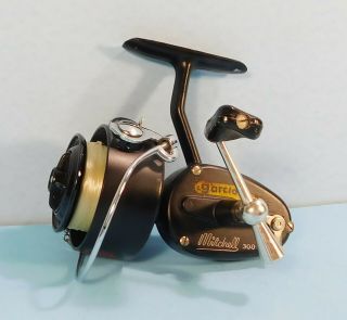 Vintage Garcia Mitchell 300 Right Handed Spinning Reel,  See Photo 
