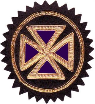Masonic Knight Templar Past Grand Commander Cross Rosette Hand Made (me - 089)