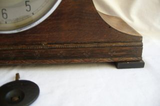 Early 20th Century Oak Cased Enfield 8 Day Chiming Mantle Clock. 3