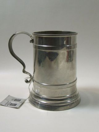 Pewter Tankard With Tags: L 