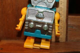 Vintage Nomura Windup Space Robot Antique Toy Blue Yellow T.  N 2