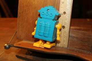 Vintage Nomura Windup Space Robot Antique Toy Blue Yellow T.  N 4