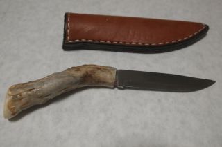Brusletto,  Made In Norway 100 Ar 1896 - 1996 Fixed Blade Knife And Sheath