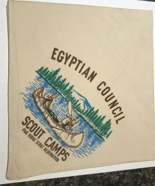 Egyptian Council Scout Camps Pine Ridge Neckerchief Cl1