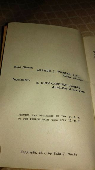 Antique 1917 Catholic Prayer Book for the Army and Navy 3