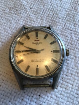 Vintage Mens Swiss Waltham 100 Wrist Watch No Band,  Waterproof,  Anti Magnetic