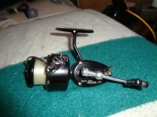 Vintage Black Classic Garcia Mitchell 300 Spinning Fishing Reel Made In France
