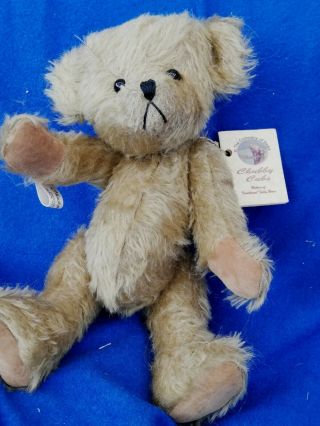 Chubby Cubs Artist Signed Vintage Design Mohair Jointed Teddy Bear 11 Inch