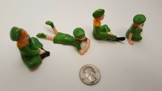 Vintage Girl Scout & Boy Scout Cake Toppers - Hong Kong - Plastic - 1950s - 1960s 2