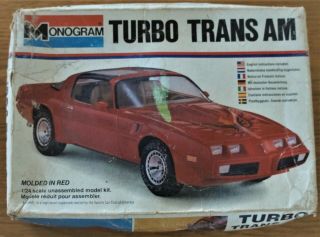 Vintage Monogram 1/24 Turbo Trans Am Model Kit 2270