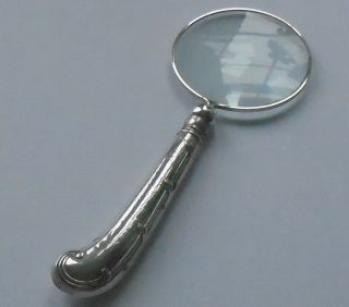 John Sanderson Hm Silver Handle Magnifying Glass Sheff 1911 George V