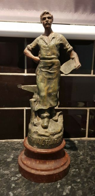 Rare Antique French Spelter Figure