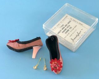 Vintage Nmib Doll Shoes Plus Jewelry Fit Madame Alexander Cissy Miss Revlon Toni