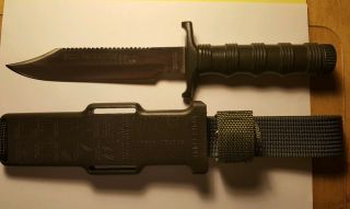 BIG VINTAGE 21 - 034 JAPAN SPECIAL FORCES SURVIVAL S.  A.  BOWIE KNIFE early 90 ' s era 2