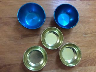Vintage Hawthorn Aluminum Bowls Mid - Century X3,  And 2 Royal Sealy
