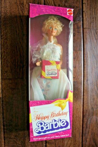 Vintage Happy Birthday Barbie Doll By Mattel 1922 1982