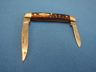 Vintage 1975 Case Xx Usa 5 Dot 2 Blade " Pen " Folding Pocket Knife Brown Handle