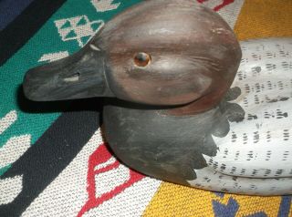 Antique Hand Carved Decoy,  Superbly Painted,  Eastern Shore Of Virginia,  Signed " Es "