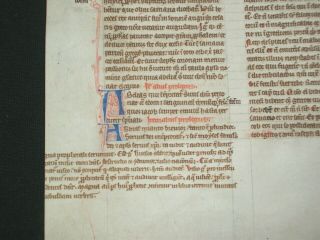 RARE 13th Century Vellum Medieval Manuscript Bible Leaf,  England,  ca.  1270 3