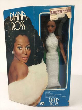 Vintage Mego Diana Ross Doll With Box